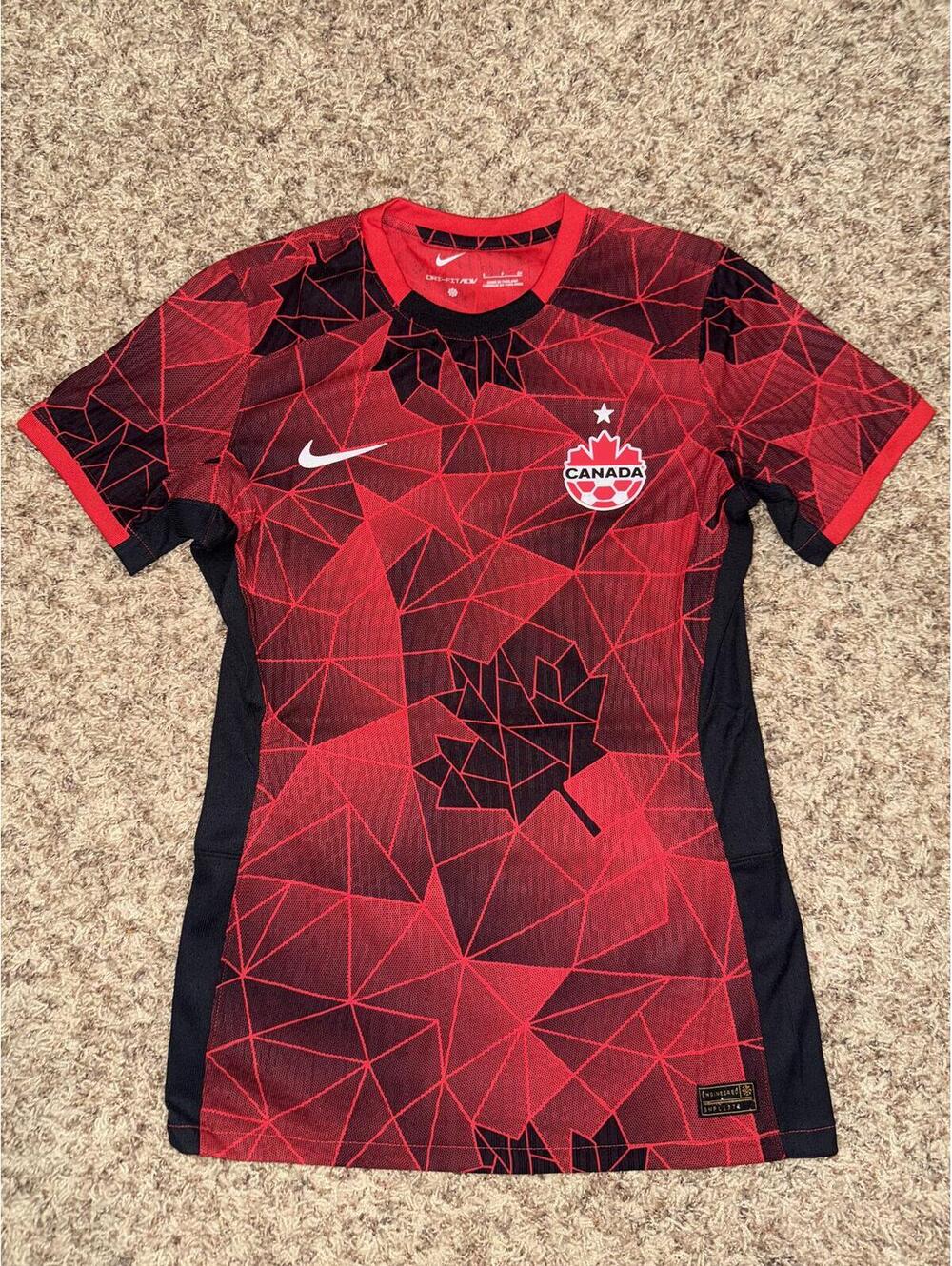 Nike Women’s Red Canada National Team 2023 Home Replica Jersey Sample